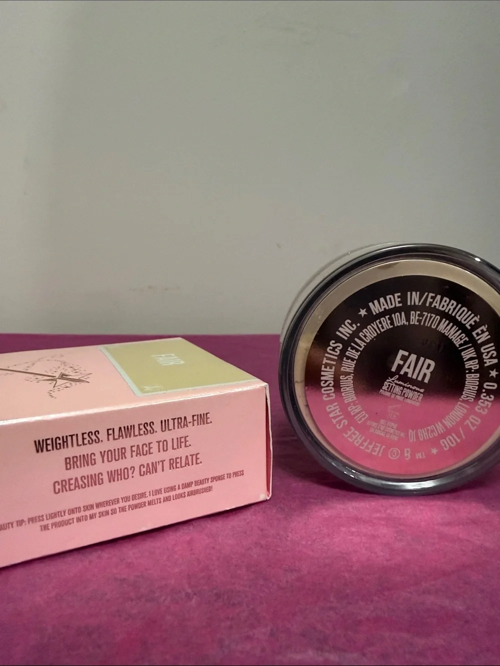 Jeffree Star Magic Star Luminous Setting Powder in fair NEW